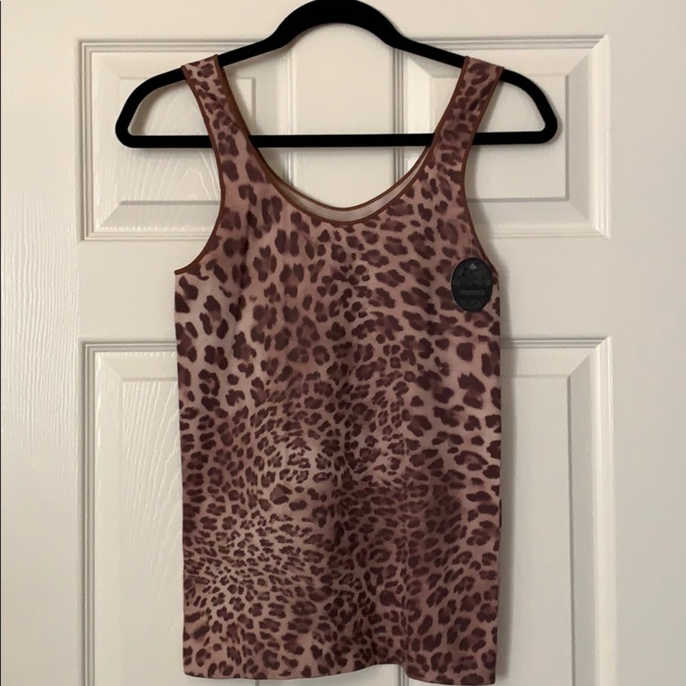 Cheetah seamless tank top